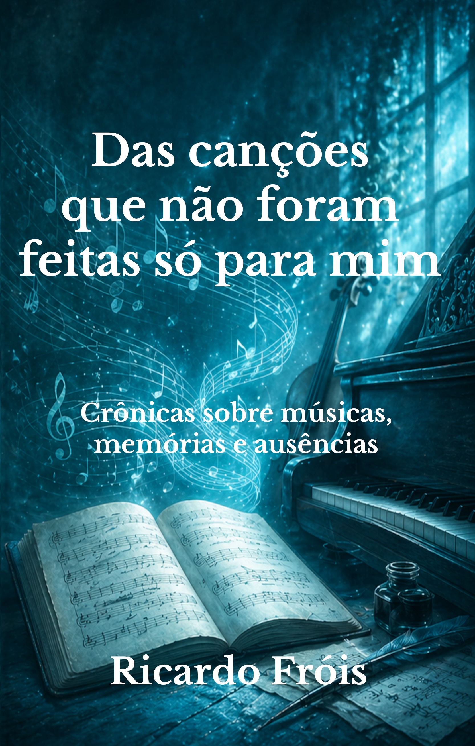 Capa do livro Das canções que não foram feitas só para mim, de Ricardo Fróis