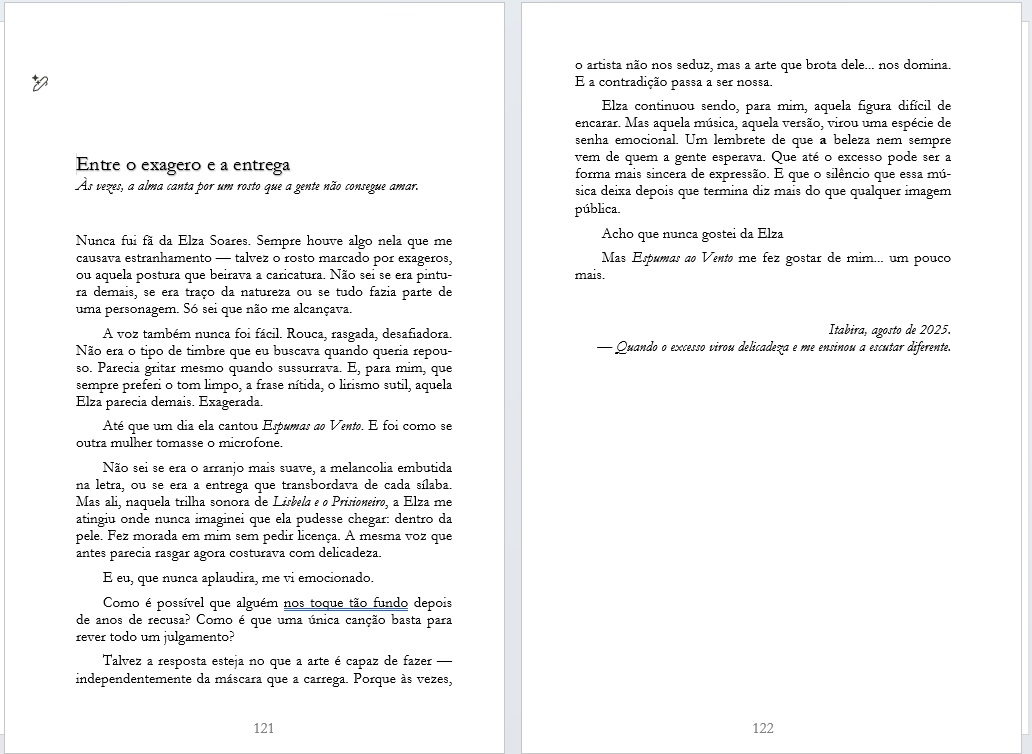 Degustação — Entre o exagero e a entrega