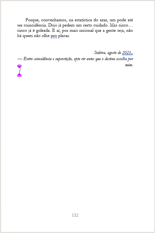Degustação — Superstição — página 2