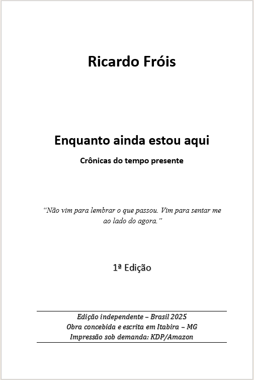 Página de rosto de Enquanto ainda estou aqui