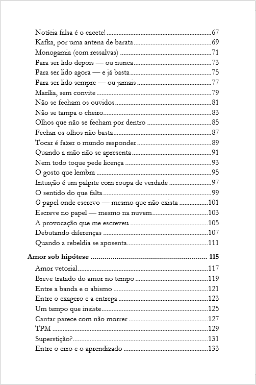 Página do sumário de Enquanto ainda estou aqui — página 2